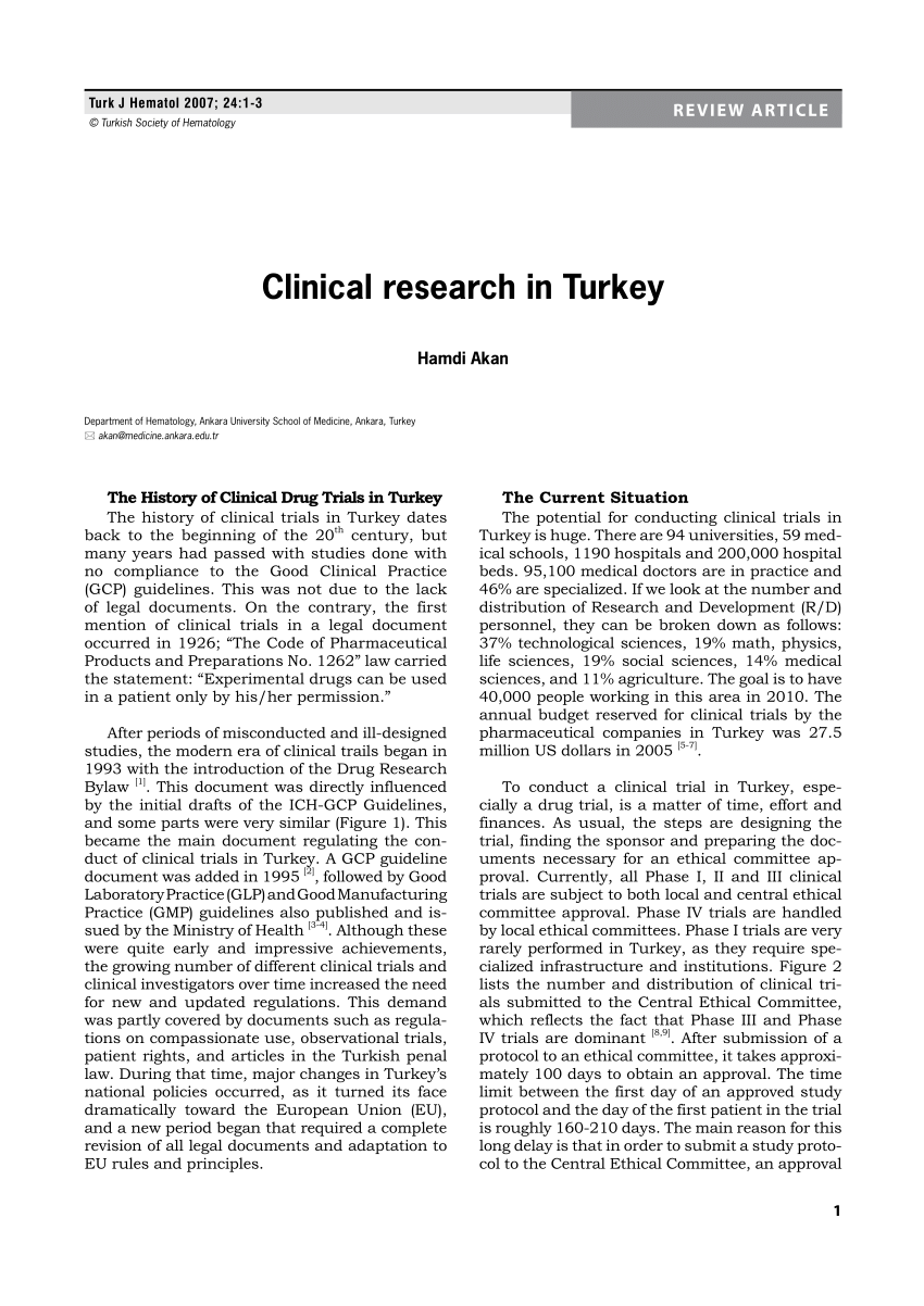 clinical research organization in turkey