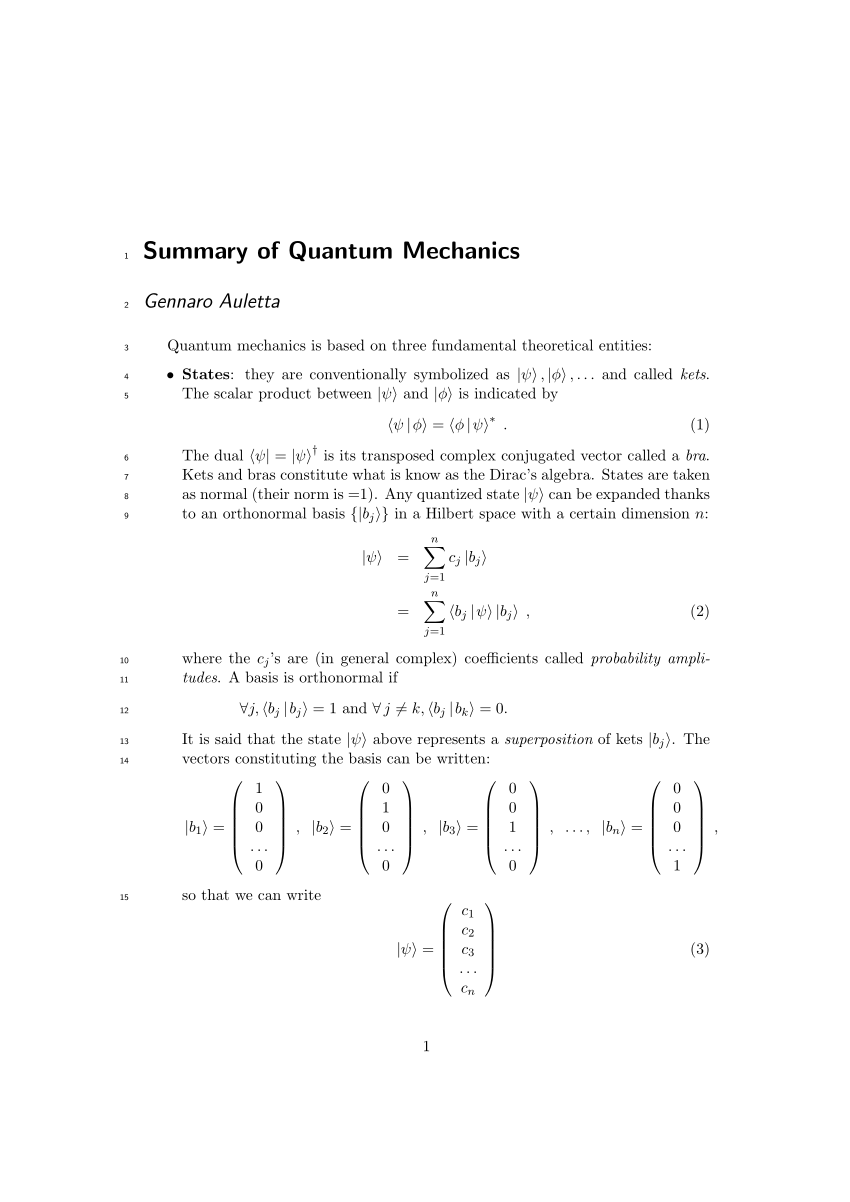 research paper about quantum mechanics