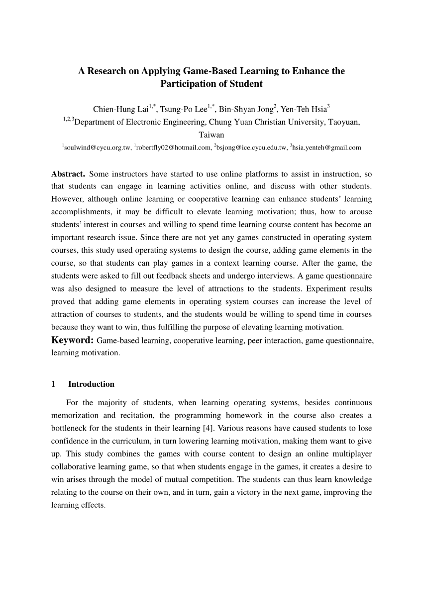 research paper on activity based teaching