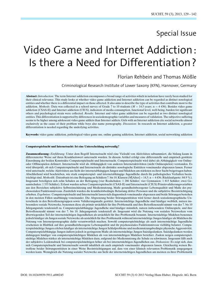 Essay on Online Games Addiction