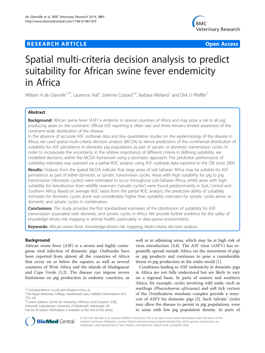 (PDF) Spatial multi-criteria decision analysis to predict ...