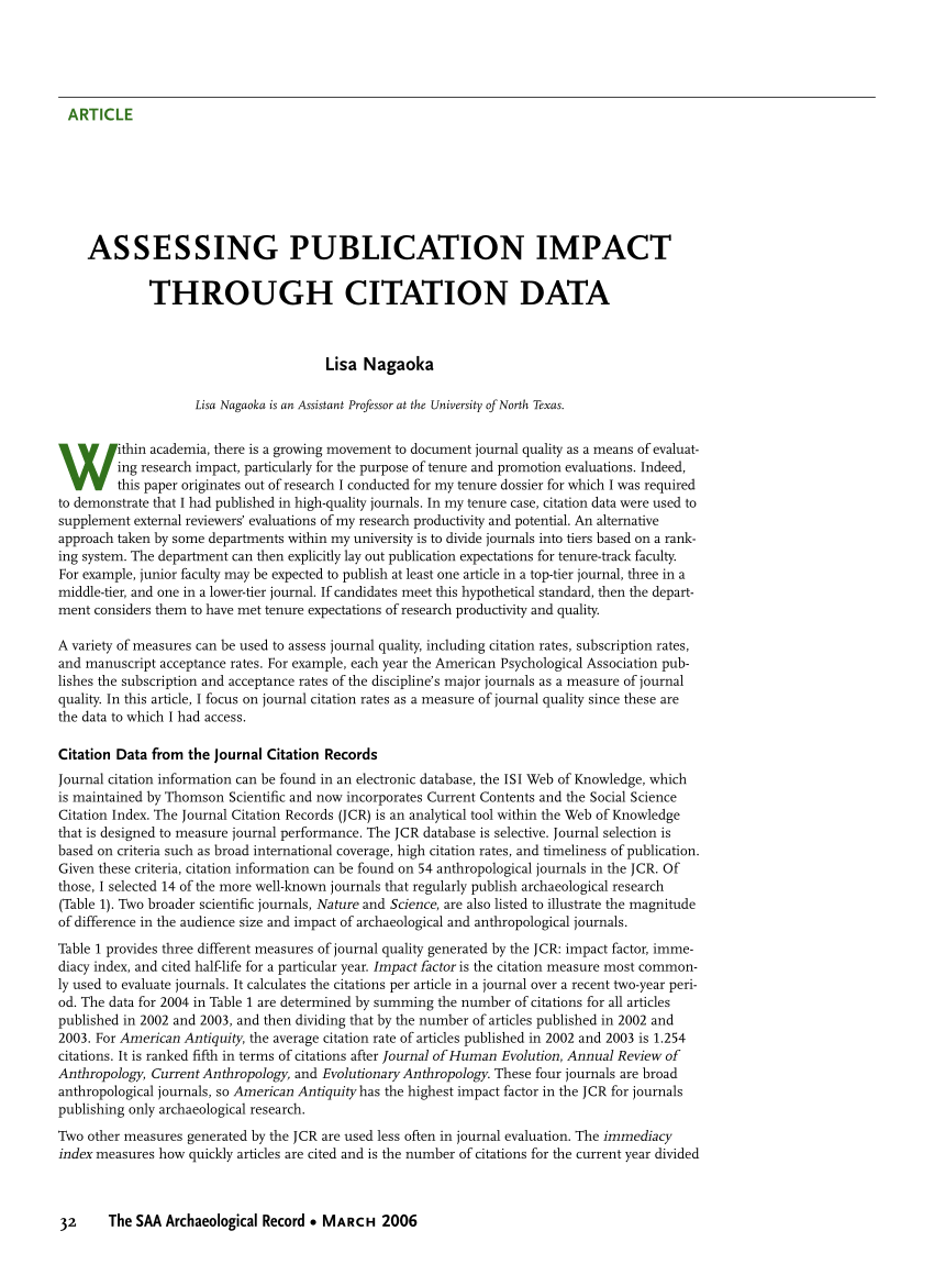 pdf-assessing-publication-impact-through-citation-data-citation-data