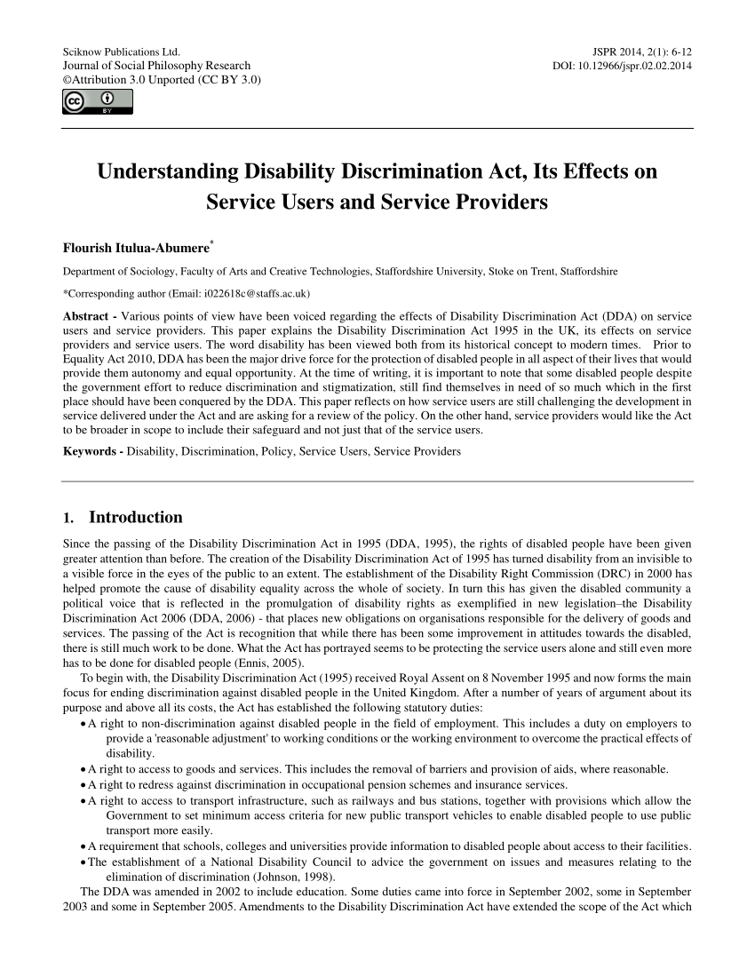 case study disability discrimination