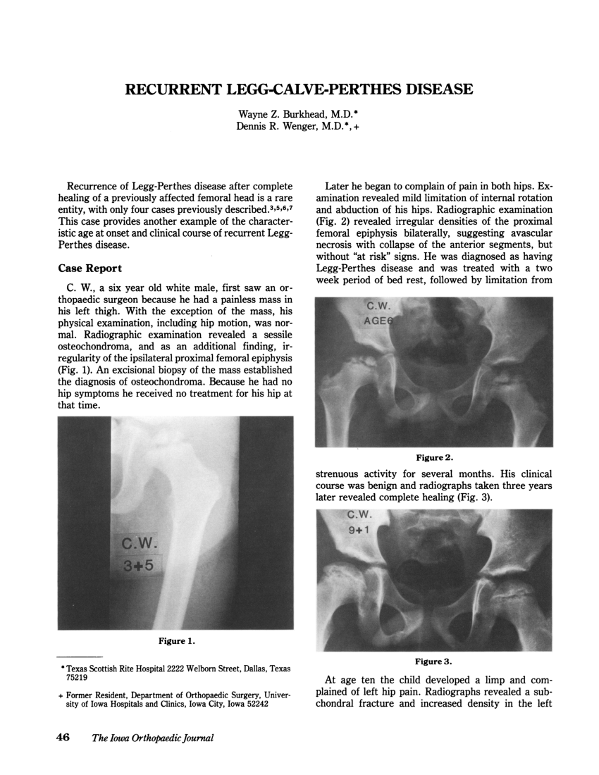 (PDF) Recurrent Legg-Calve-Perthes Disease