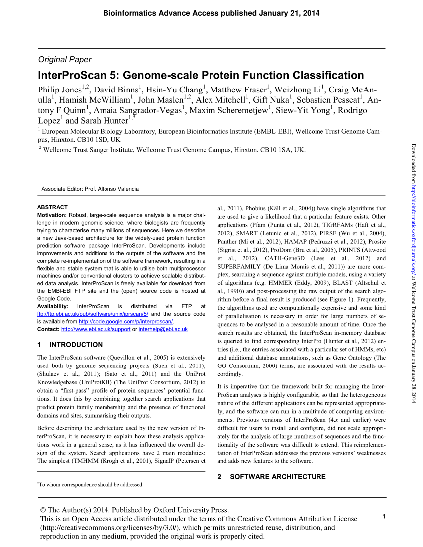 InterProScan 5: Large scale protein function, Posters