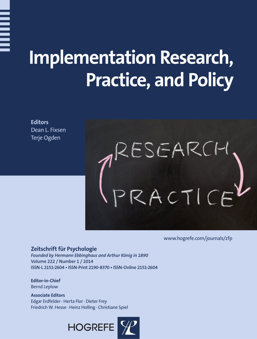 (PDF) Implementation Science: A Brief Overview and a Look Ahead