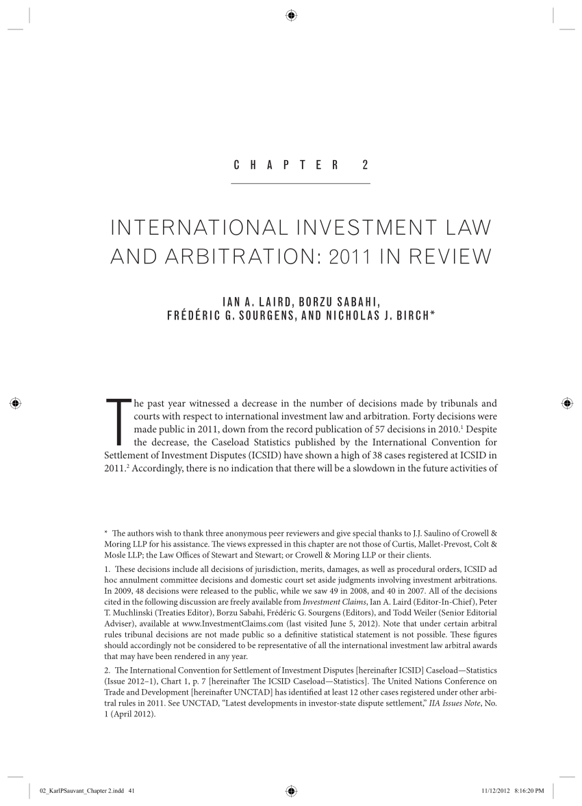 international investment law essay