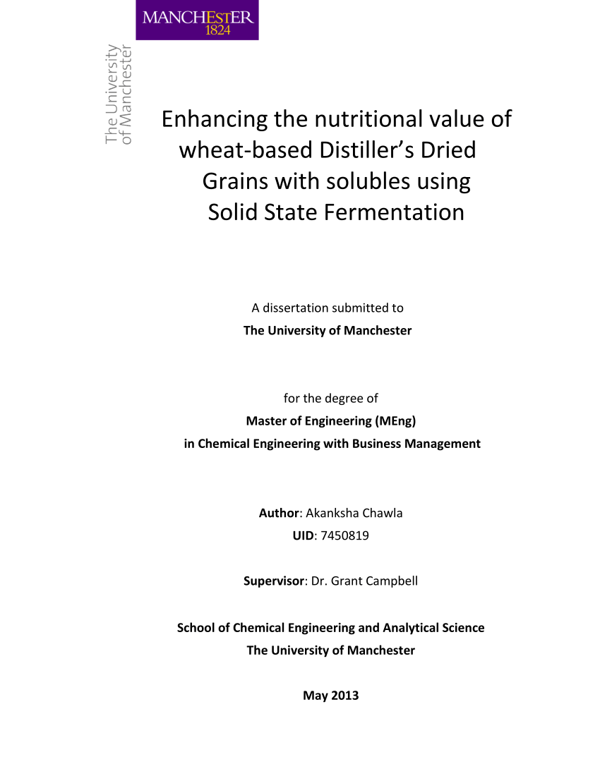 thesis topics in fermentation