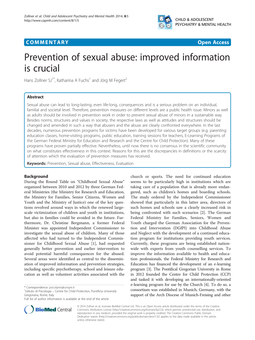 sexual abuse prevention essay