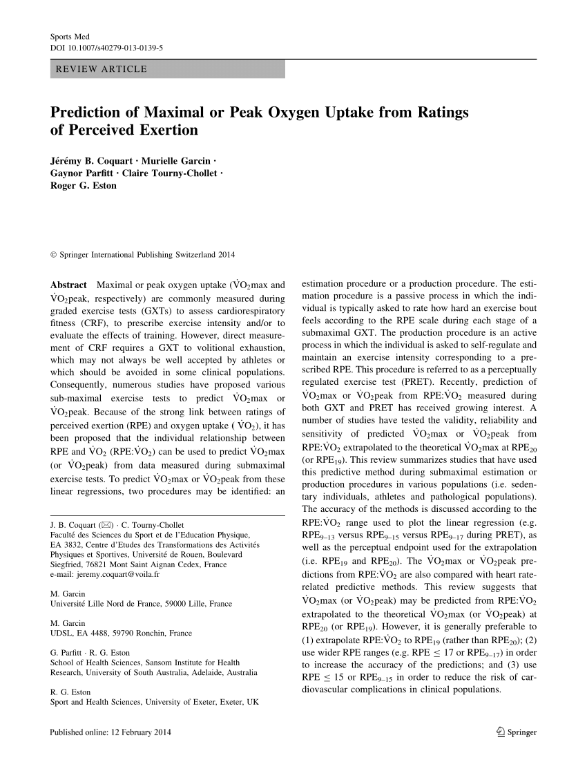 Traduction Francaise De L Echelle De Perception De L Effort De Borg 1970 Download Scientific Diagram