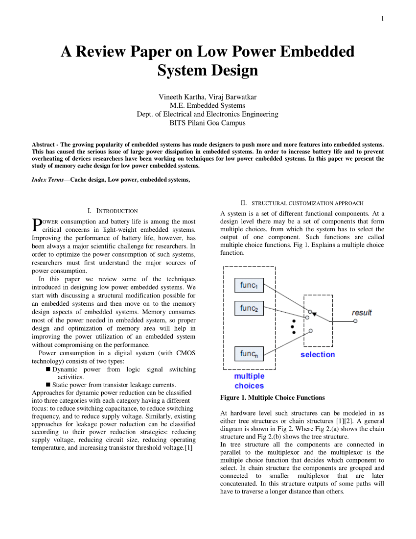 embedded systems research papers pdf