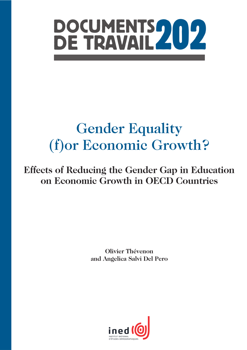 Pdf Gender Equality For Economic Growth Effects Of Reducing The Gender Gap In Education On 3398