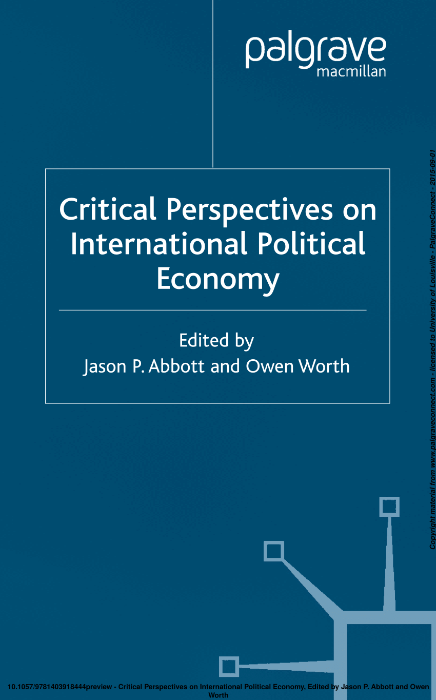 international political economy thesis topics