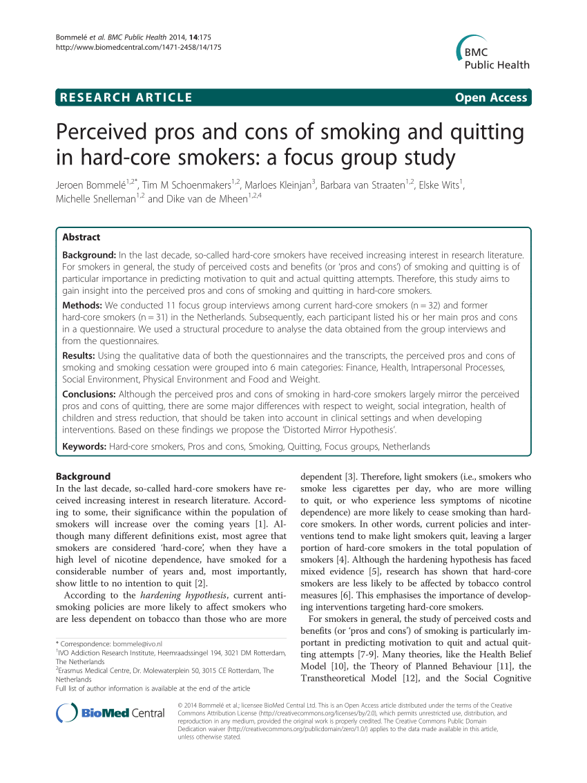 paid research studies for smokers