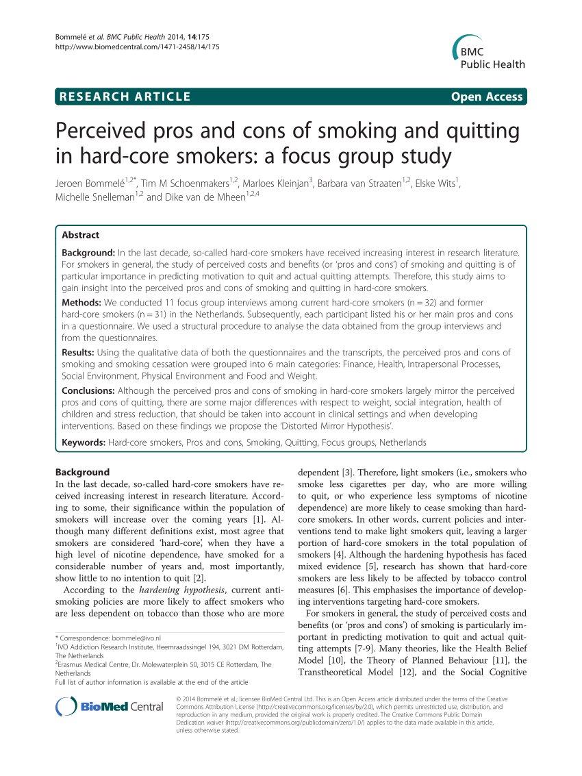 smokers research study