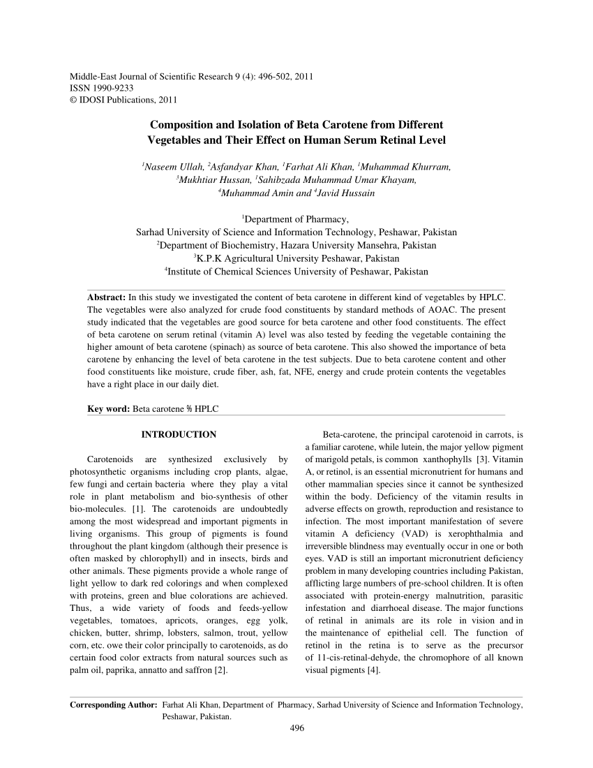 (PDF) Corresponding Author: Composition and Isolation of Beta Carotene ...