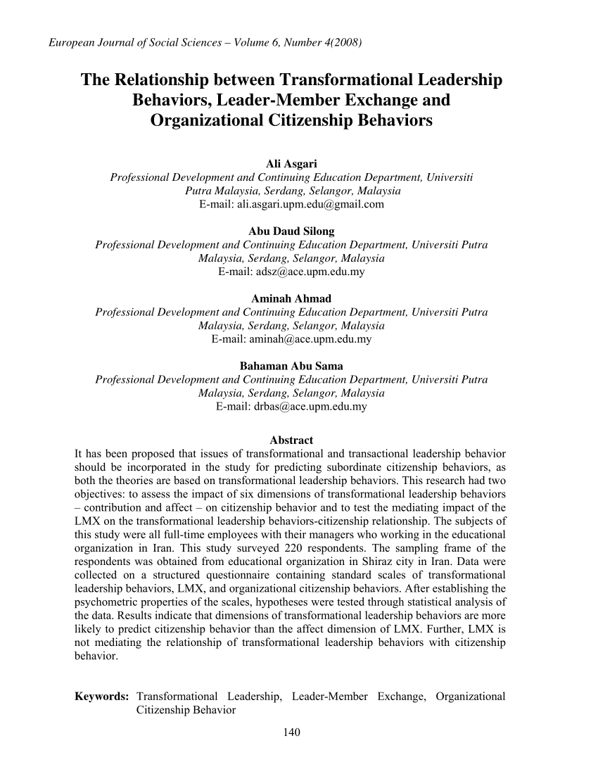 dissertation on organizational citizenship behavior
