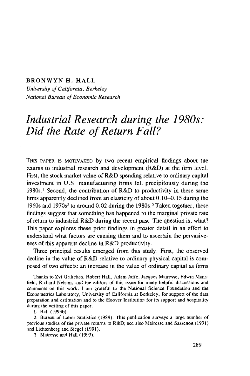 research paper on the 1980s