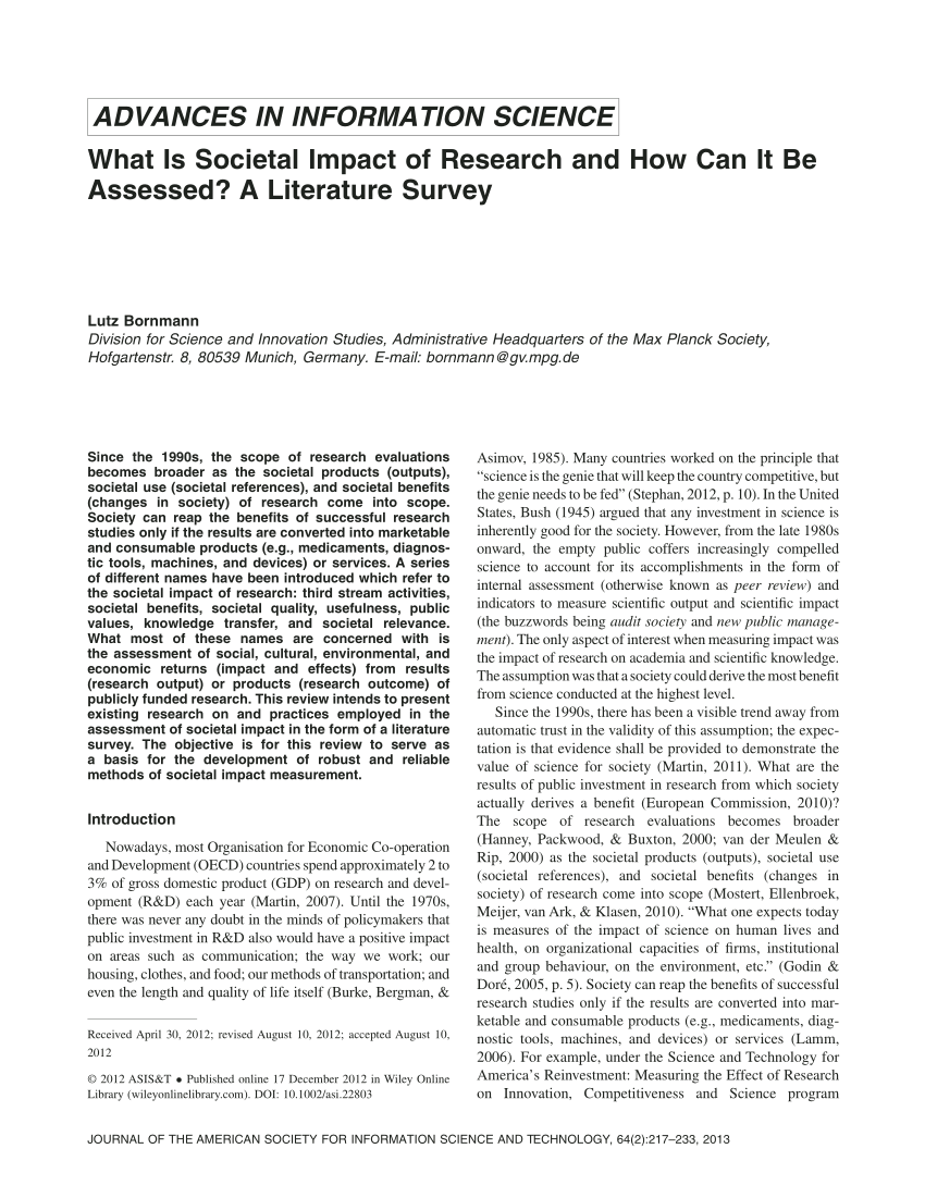impact of research paper