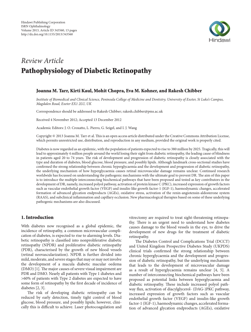 diabetic retinopathy essay