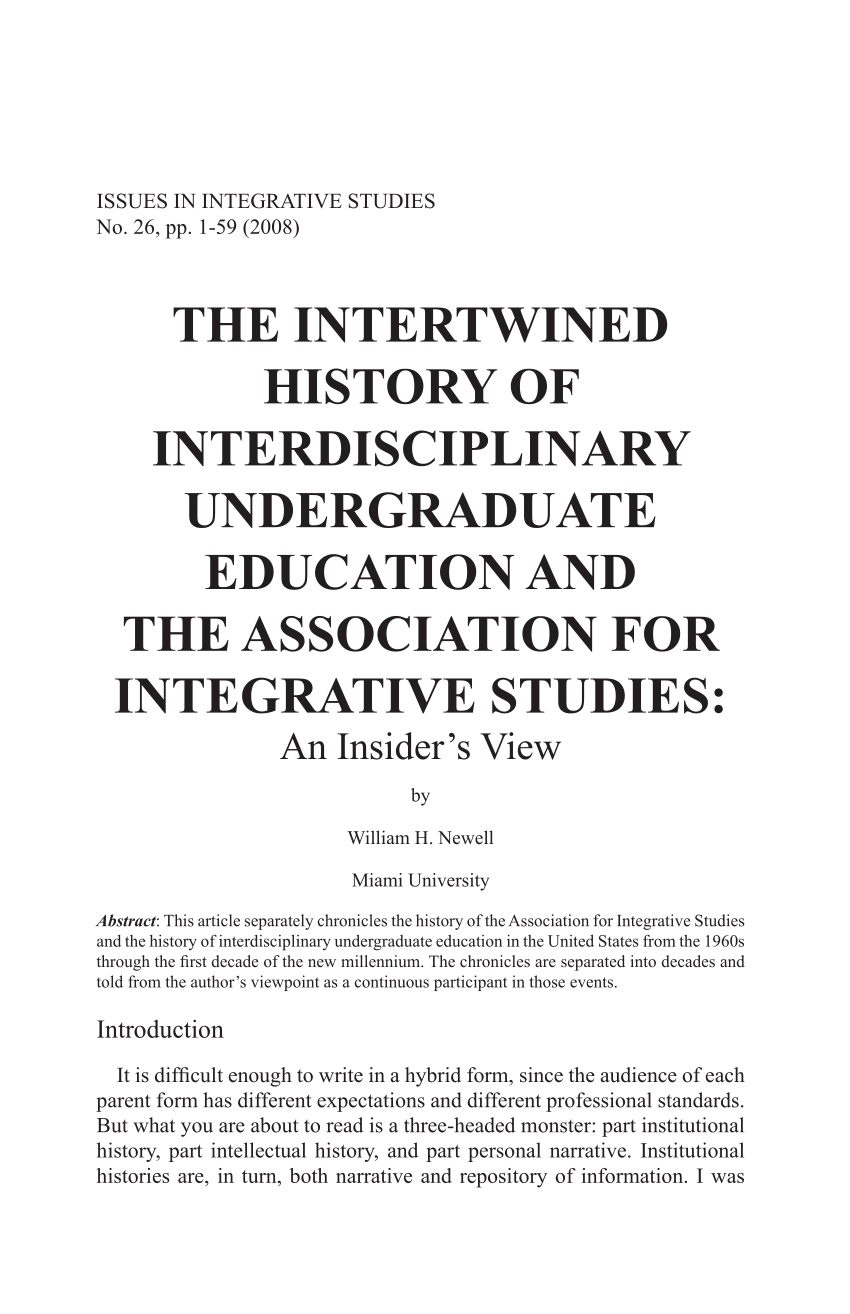 journal of interdisciplinary studies in education