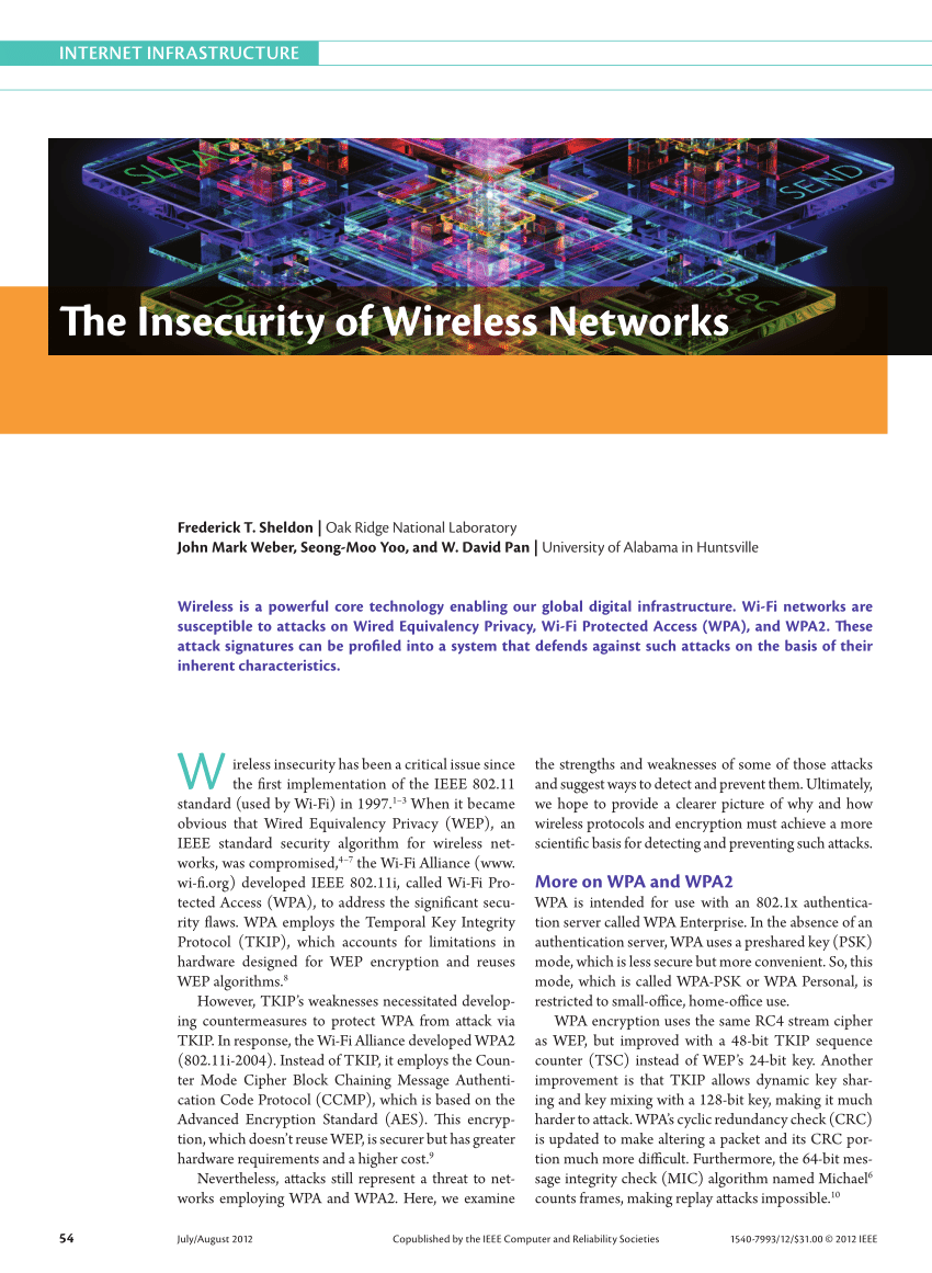 PDF) The Insecurity of Wireless Networks