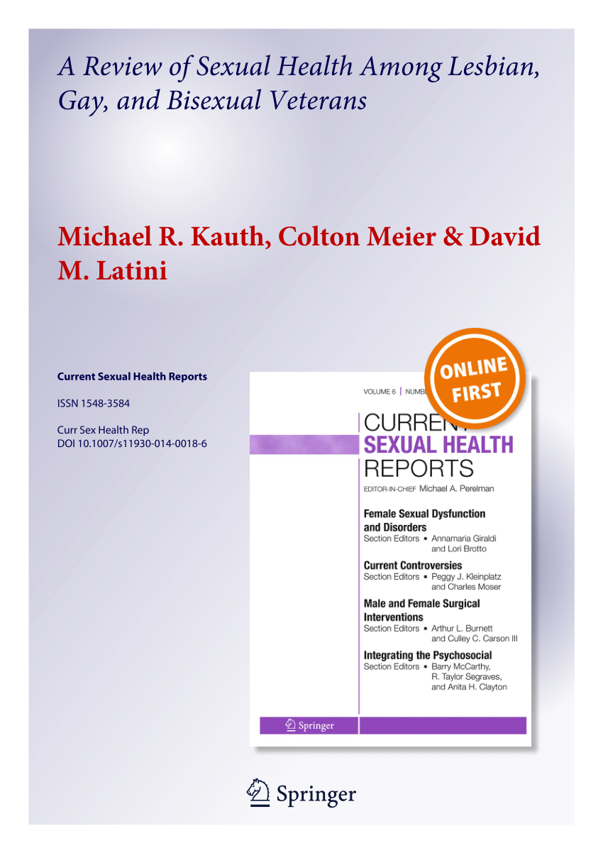 PDF A Review of Sexual Health Among Lesbian Gay and Bisexual