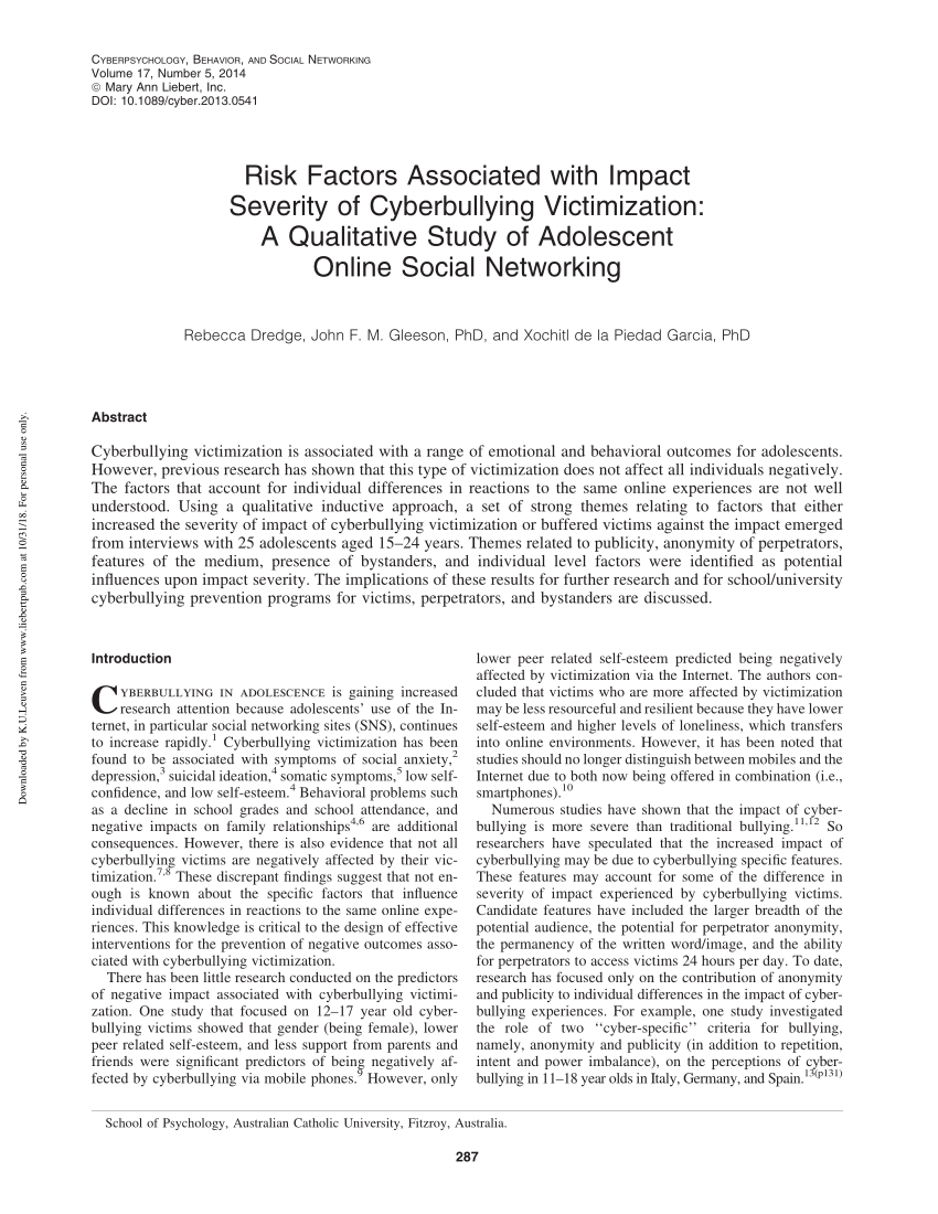 A Qualitative Analysis of Internet Trolling  Cyberpsychology, Behavior,  and Social Networking