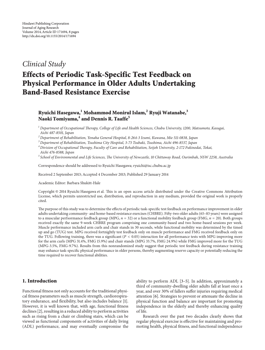 Pdf Effects Of Periodic Task Specific Test Feedback On