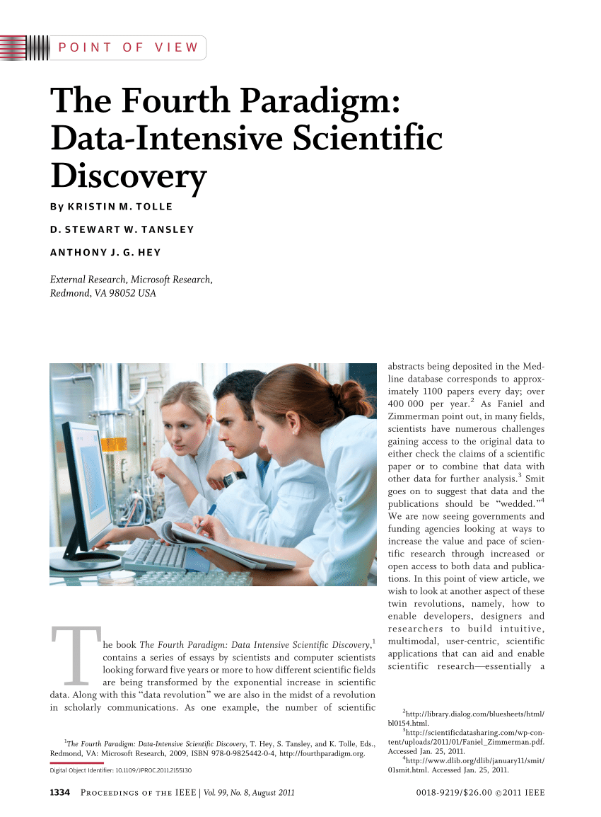 (PDF) The Fourth Paradigm: Data-Intensive Scientific Discovery [Point