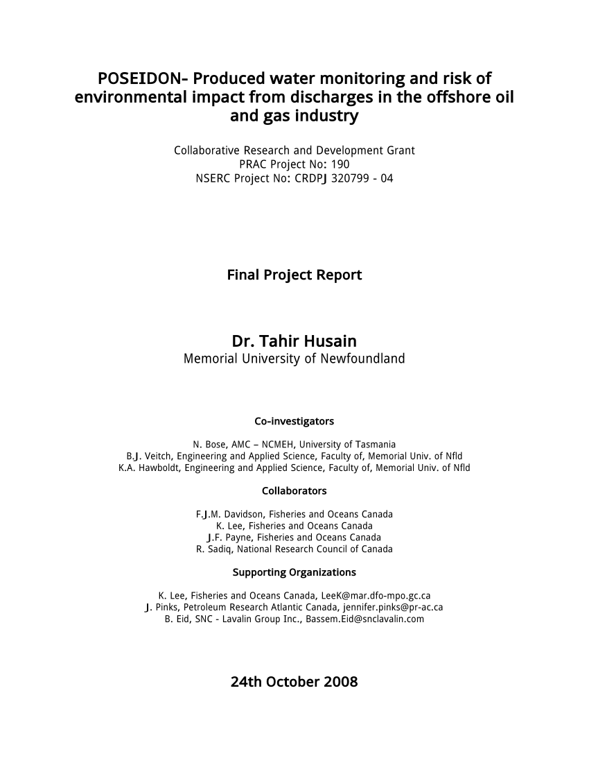 environmental impacts in the oil industry pdf