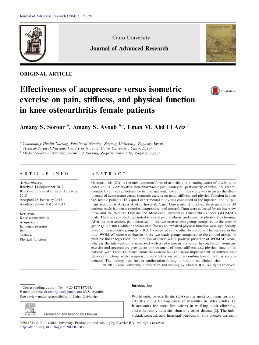 (PDF) Effectiveness of acupressure versus isometric ...