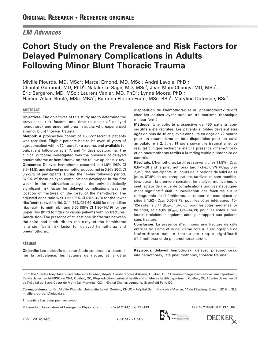 PDF) Cohort Study on the Prevalence and Risk Factors for Delayed ...