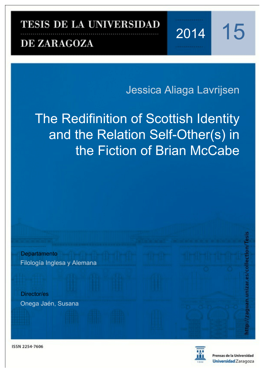 PDF) The Redifinition of Scottish Identity and the Relation Self-Other(s) in the Fiction of Brian McCabe (Doctoral Thesis) image image