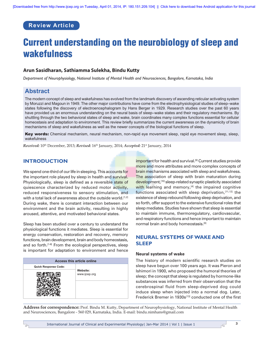 sleep research paper