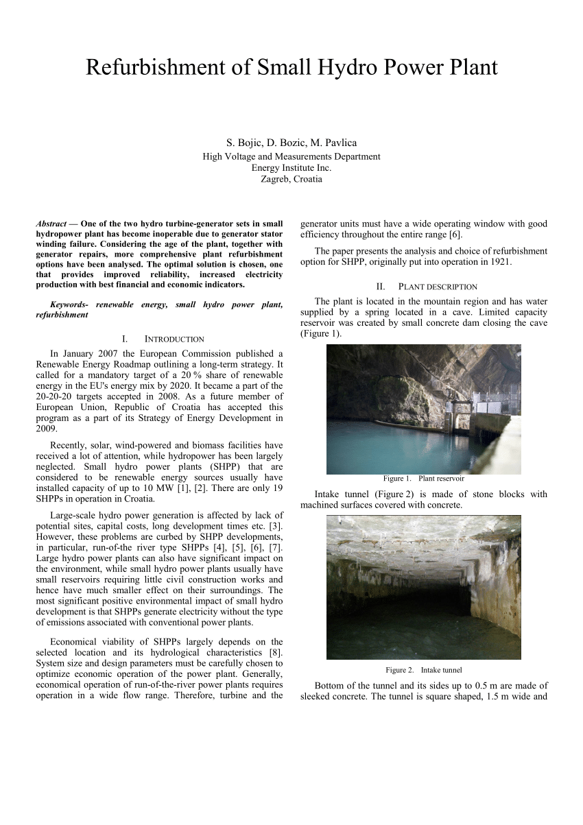 hydropower plant research paper