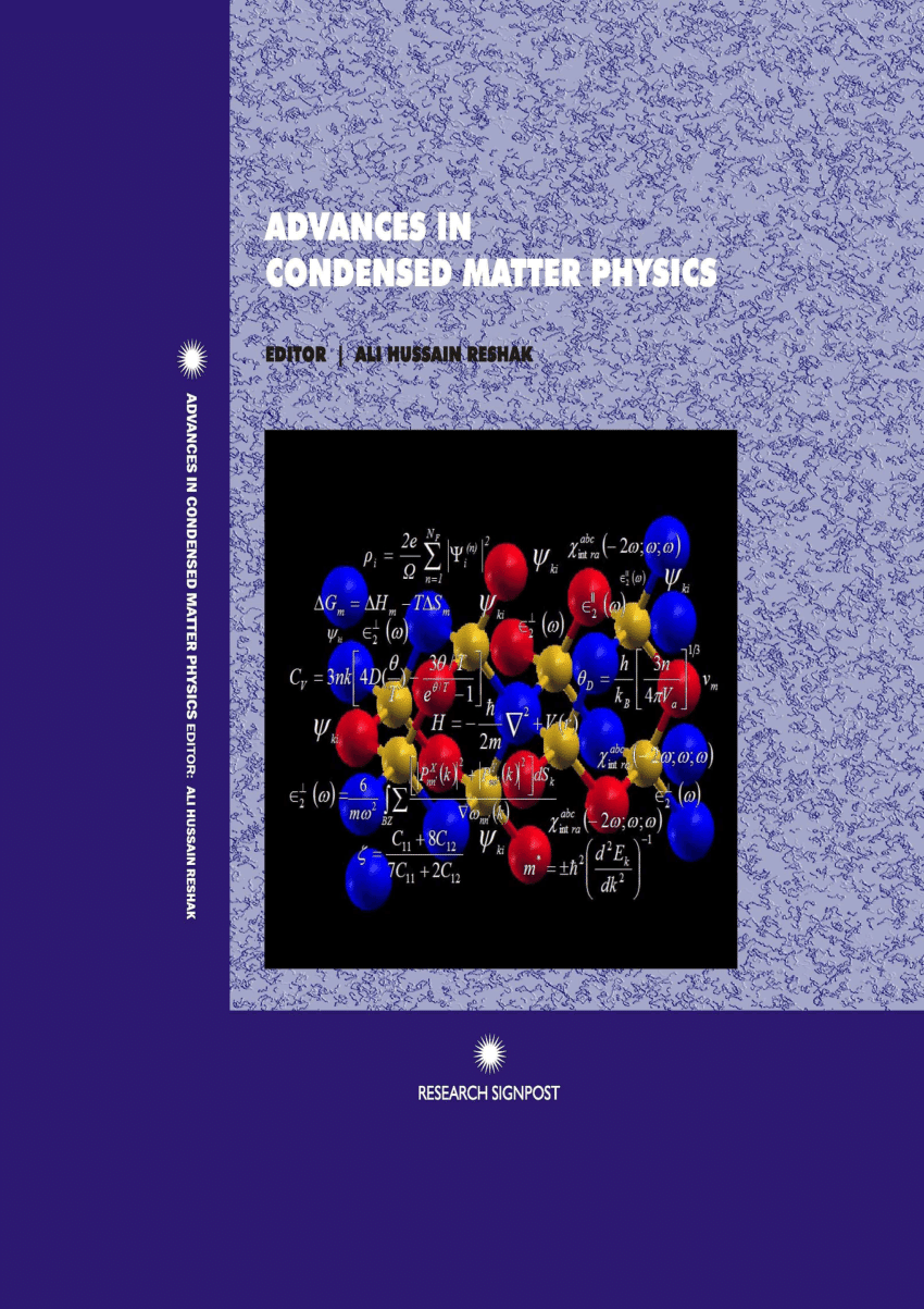 recent research topics in condensed matter physics