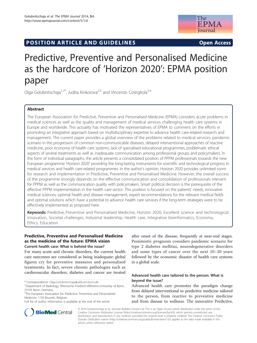 research paper on preventive medicine