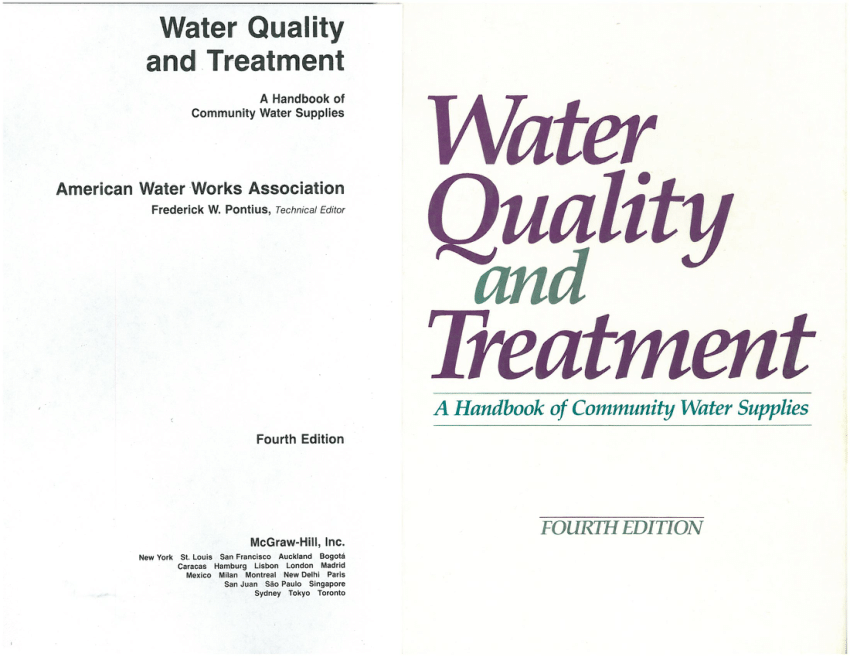 Pdf Water Quality And Treatment