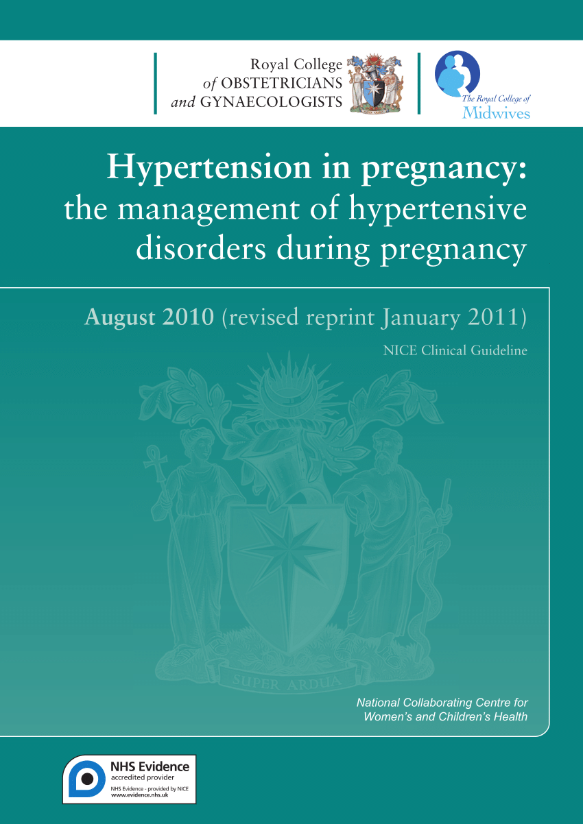 hypertension and pregnancy guidelines