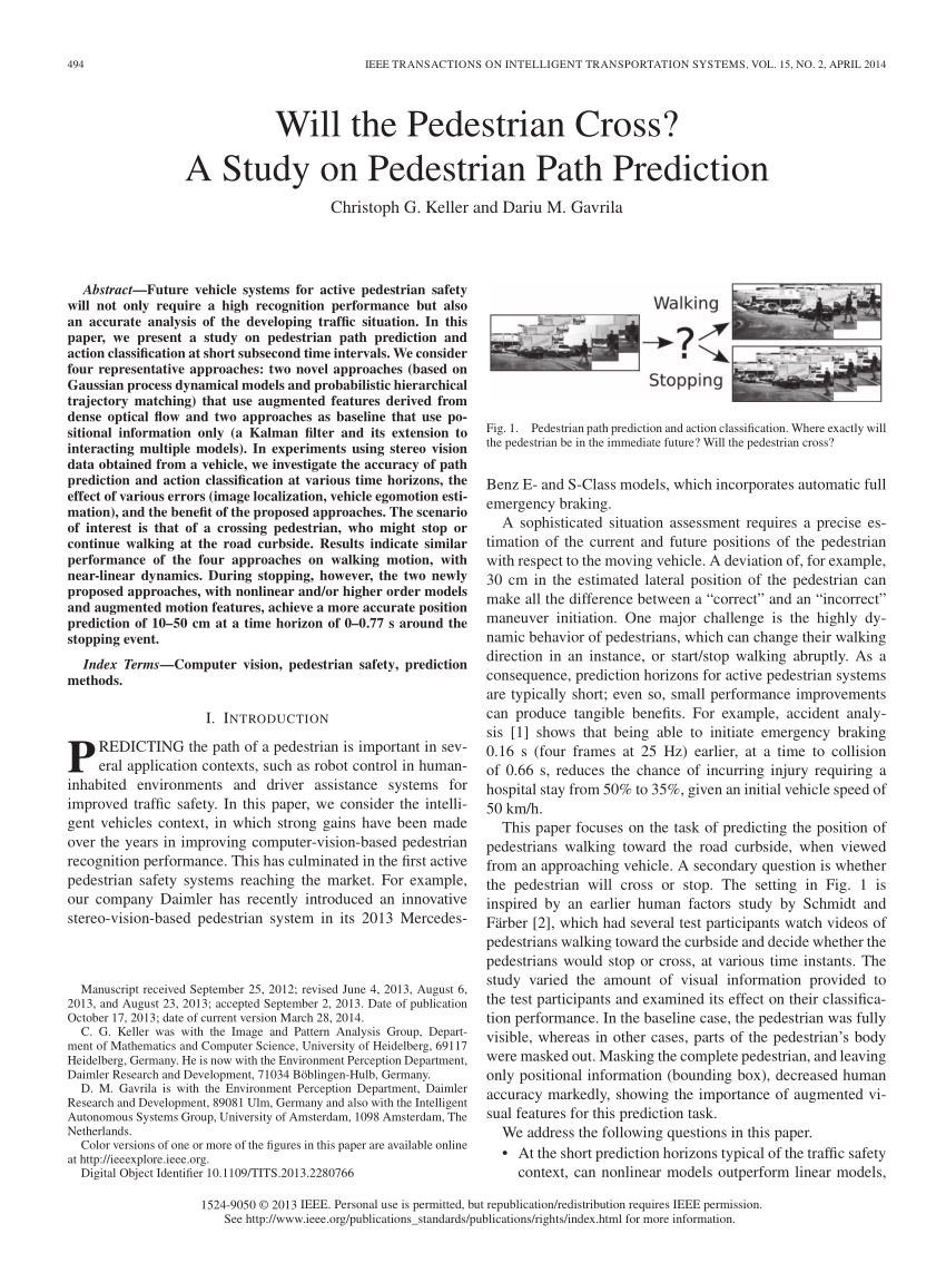 the pedestrian pdf