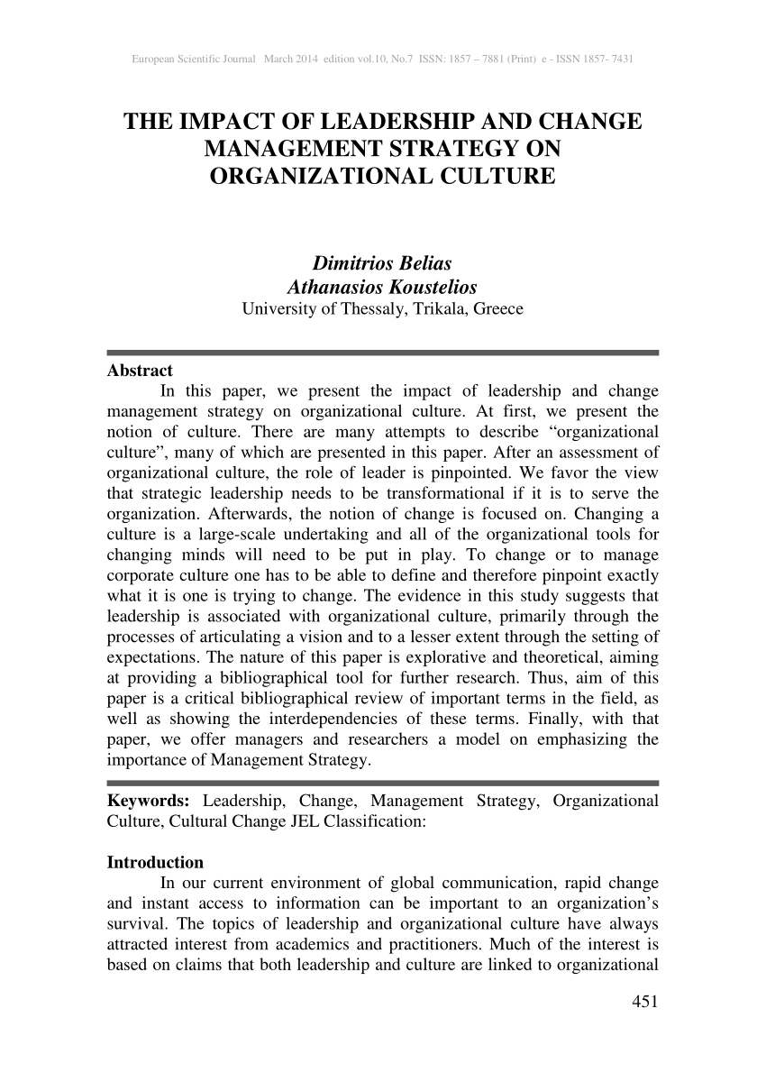 Dissertation on leadership and management