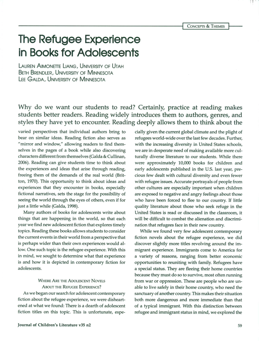 research paper on children's literature