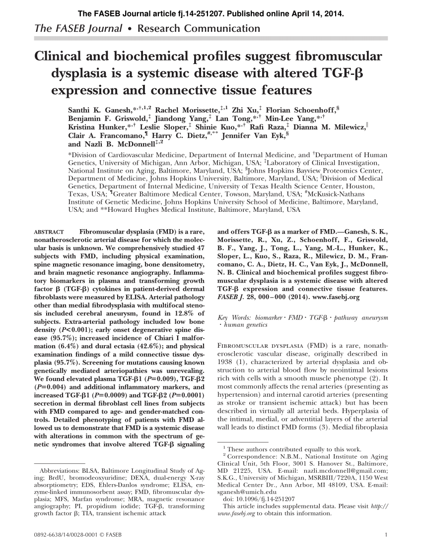 Increased Collagen Turnover Is a Feature of Fibromuscular