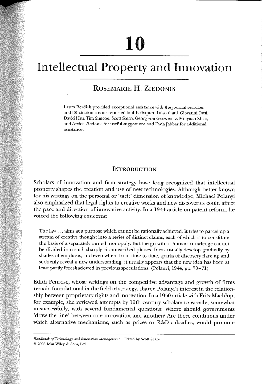 intellectual property research paper
