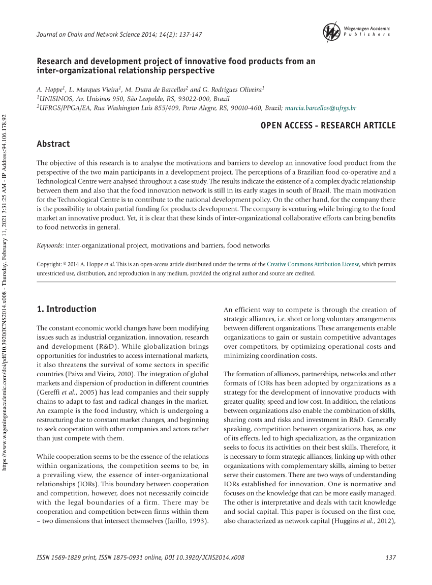 quantitative research about food industry and its contribution