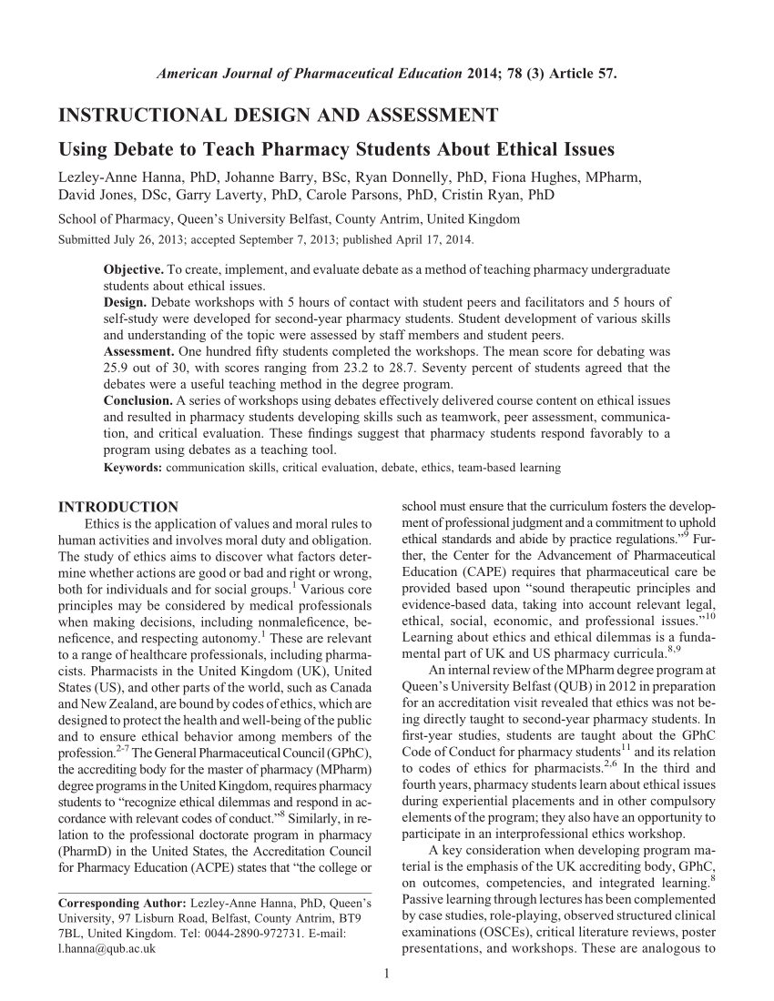 research paper topics for pharmacy students