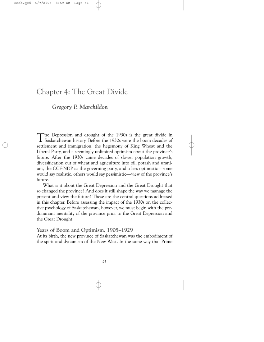 (PDF) The Great Divide