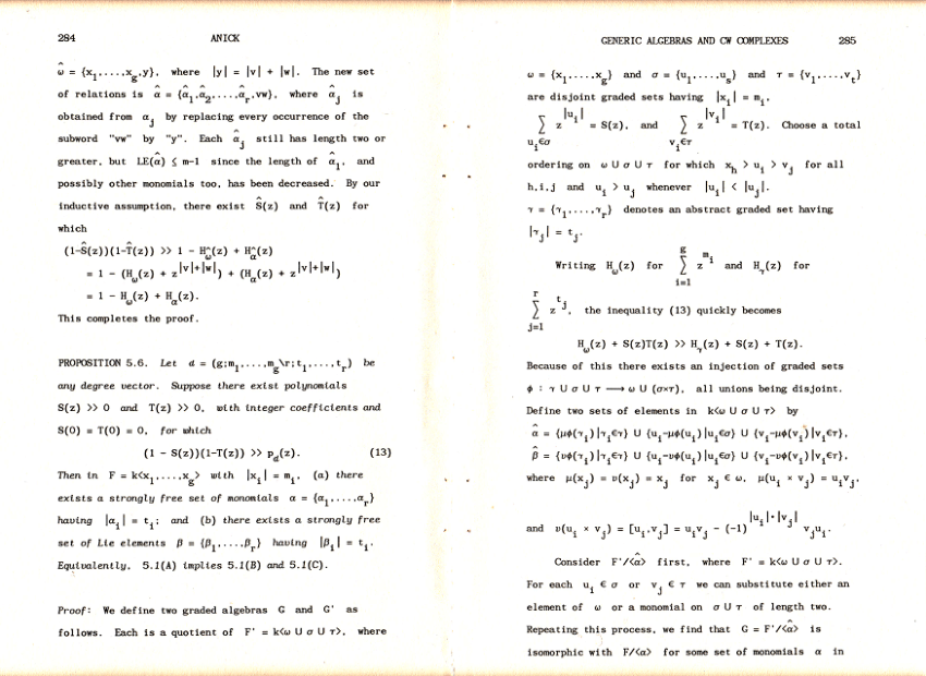 Pdf Generic Algebras And Cw Complexes Part 2 Of 2