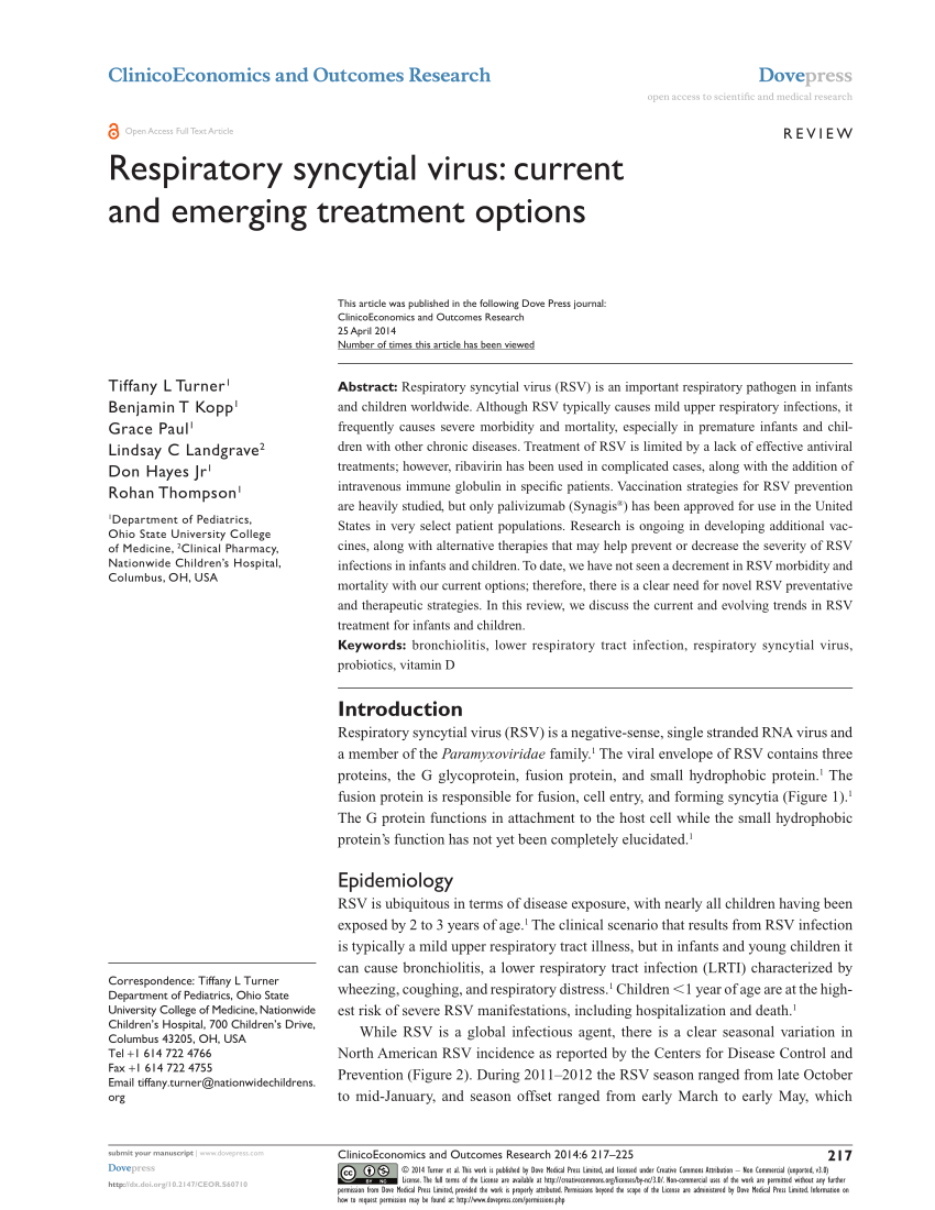 respiratory syncytial virus case study